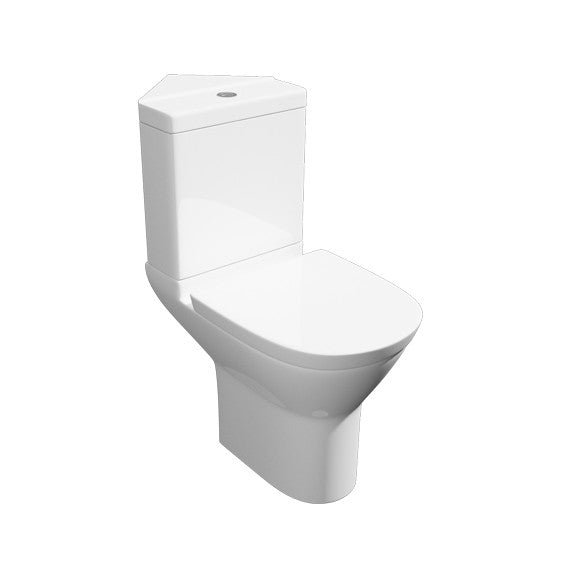 Project Round C/C Toilet Corner, Cistern & Seat