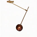 Copper float valve attached to the float valve