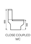 Options 600 C/C Toilet, Cistern & Seat