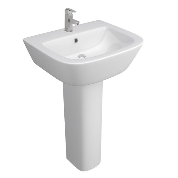 Project Square - 530mm 1th Basin & Pedestal