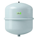 reflex heating system expansion vessel with screw thread underneath on a white background