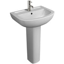 Studio 550mm 1th Basin & Pedestal