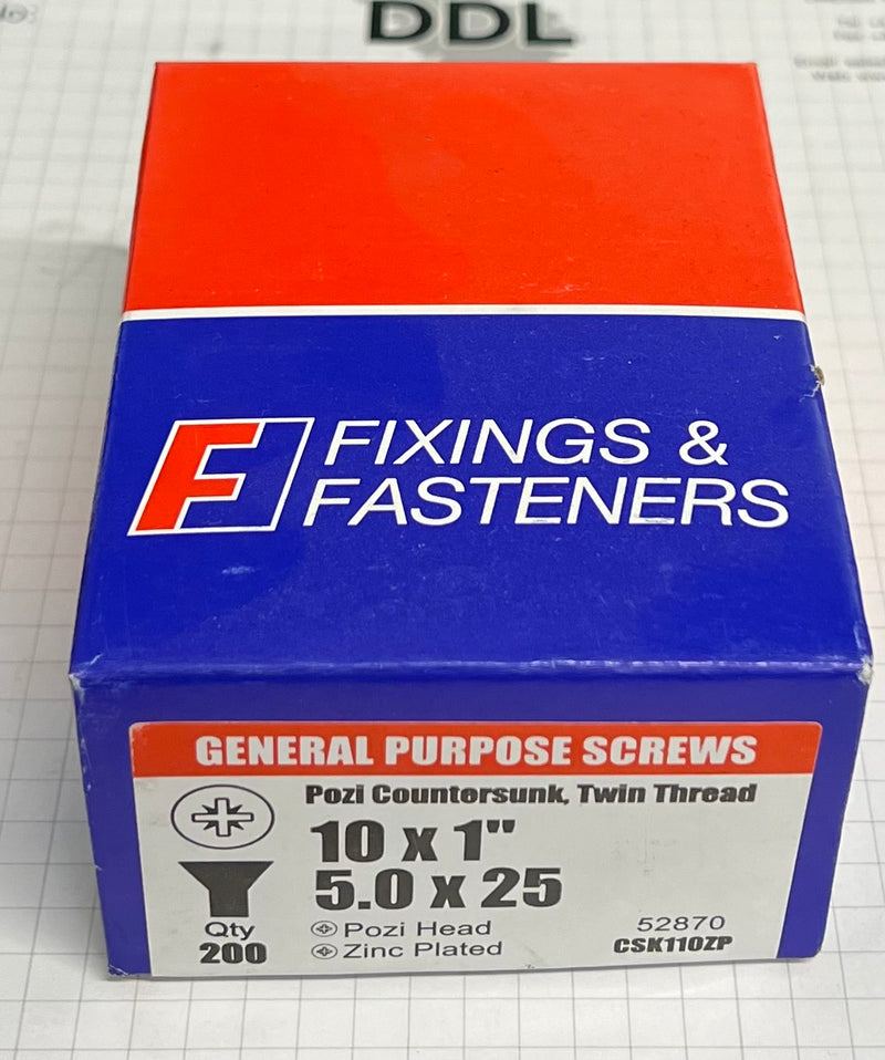 GENERAL PURPOSE SCREWS (10's)