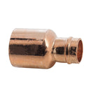 A bronze-colored copper solder fitting reducer for plumbing.