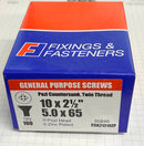 GENERAL PURPOSE SCREWS (10's)