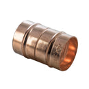 A bronze-colored copper solder straight coupler, typically used for plumbing, displayed against a plain background.